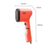 Tefal, Pure Pop Handheld Garment Steamer Watermelon, 1300W of Power 20g/min, DT2022, Garment Care, Reversible Lint Pad, Travel Bag Included, Fast Heat Up