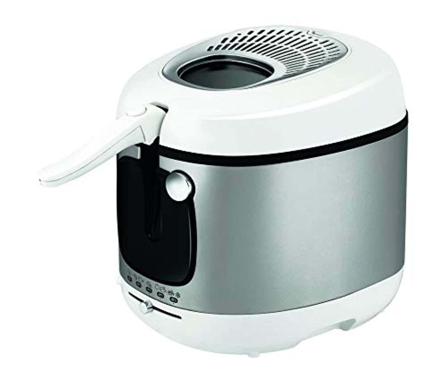 MOULINEX Deep Fryer | Mega | 3 L | Large capacity | Removable Bowl | Autoatic Lid Opening System | Adjustable Thermostat | Viewing Window | Grey | 2 Years Warranty | AM480027