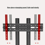 WLNKJ Tv Stand Trolley, Height Adjustable Floor-standing Mobile Tv Cart Shelf Stand with 360 ° Brake Wheel for 32-70" Screen Monitors