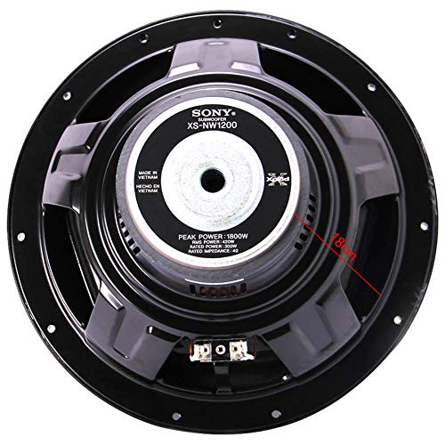 Sony Xplod 1800 Watts 12 inch Single Coil Car Audio Sub-Woofer, XS-NW1200