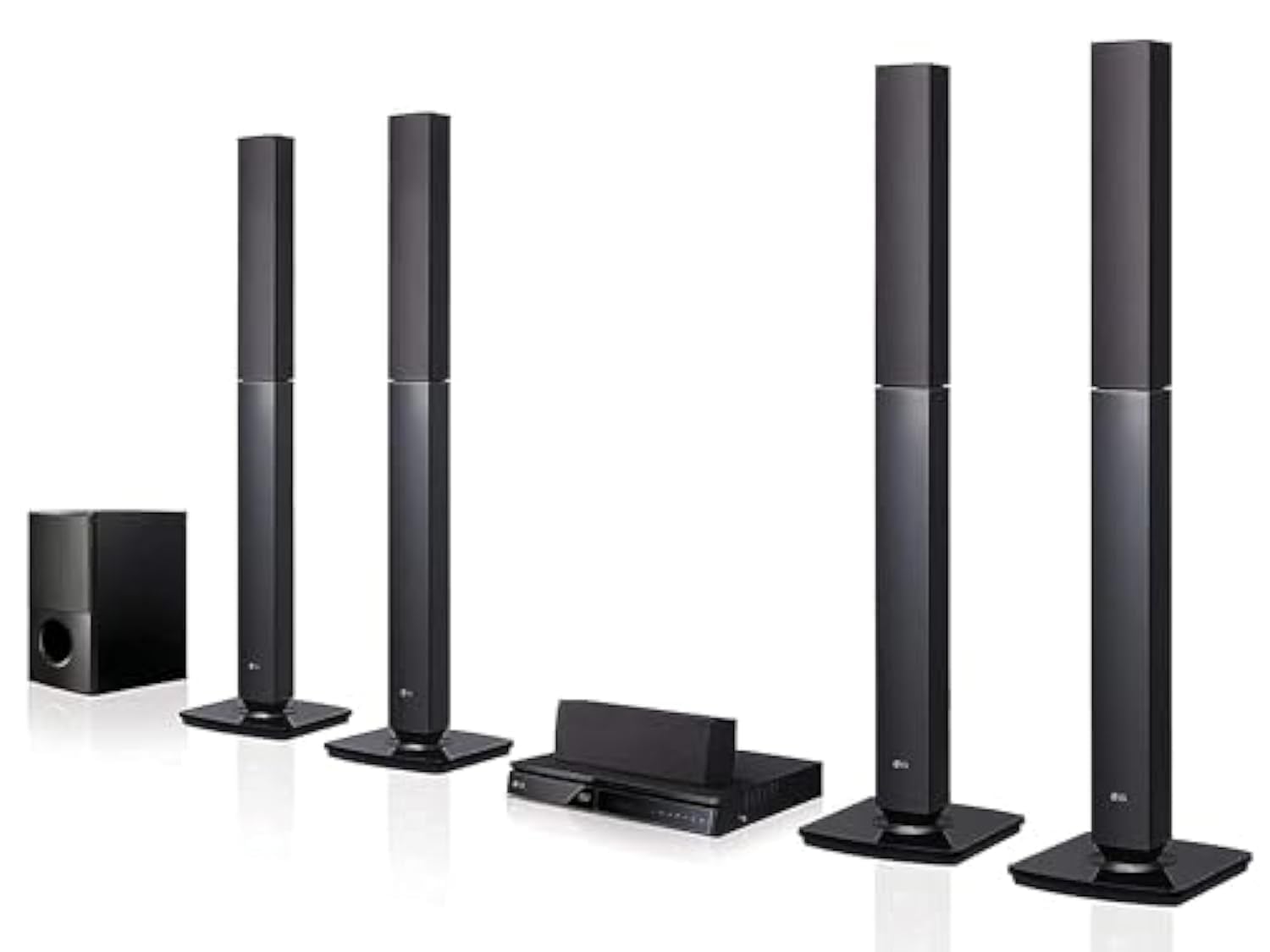 LG 5.1 Channel DVD Player Home Theater System, LHD655-FB