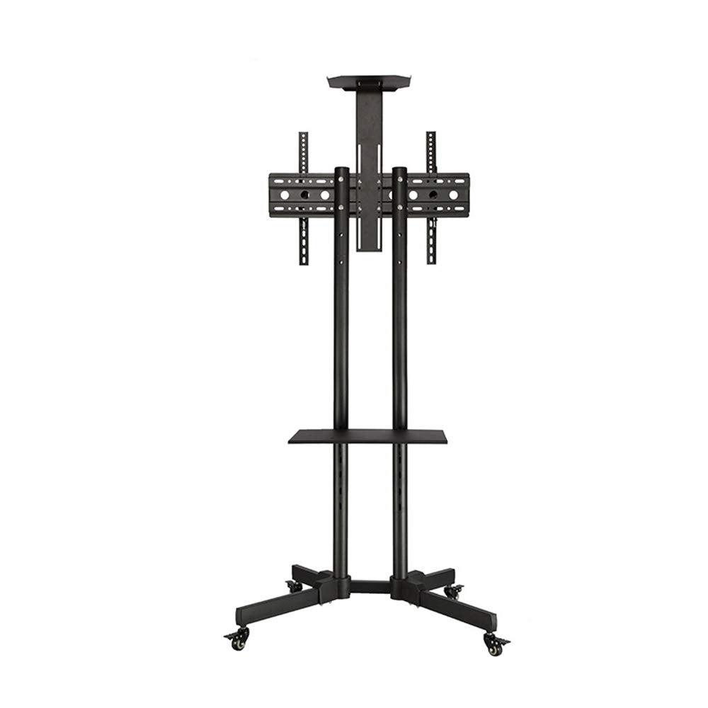 VBARV Swivel Universal TV Stand/Base - TV Cart Floor Stand for 32-55 Inch LCD LED TVs,Height Adjustable TV Mount,with Lockable Wheels, VESA 640x400mm, Holds Up To 100lbs