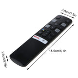 FAIRY RABBIT Voice Remote Control Replaced Universal Controller Rc802V Fmr1 For Tcl Tv 65P8S 49S6800Fs 49S6510Fs,Remote Holder