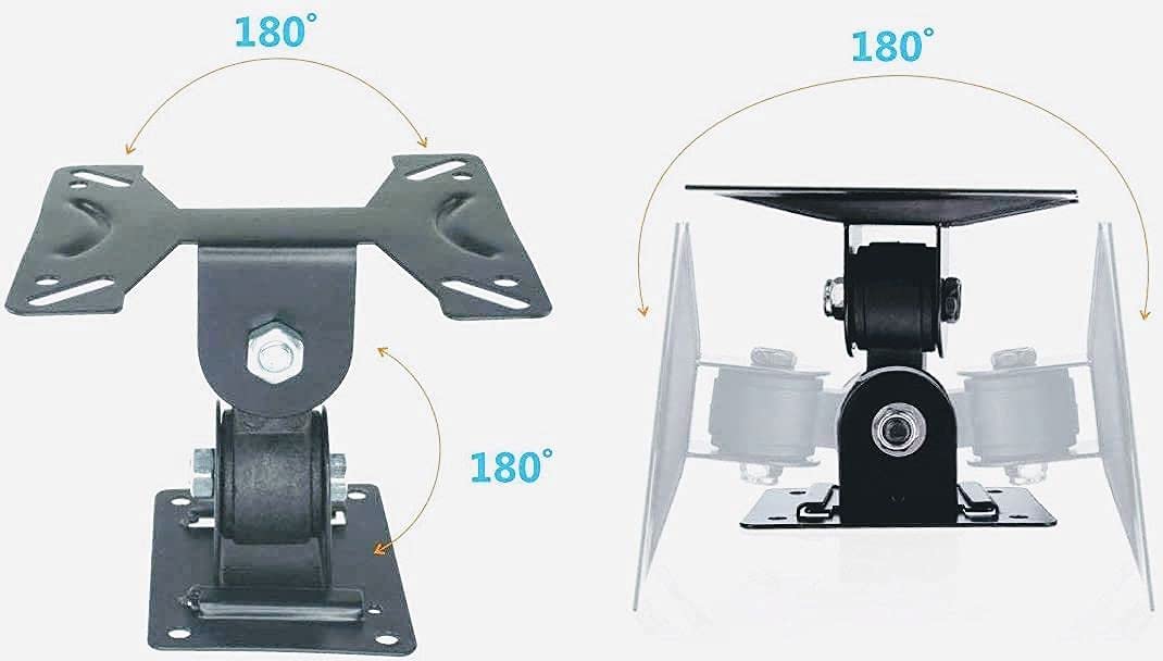 DKM Monitor Wall Mount TV Wall Mount Bracket for 14'' to 25" inch LCD / 4K /Smart Tv Full Motion Swivel Stand (M.com M35) Support 14" - 25" TV / Monitor, 15 kgs capacity