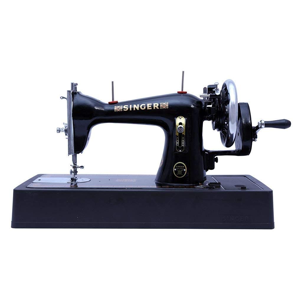 Singer Tailor Deluxe Handheld Sewing Machine (Complete with Base & Cover,Black)