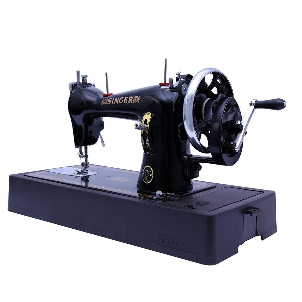 Singer Tailor Deluxe Handheld Sewing Machine (Complete with Base & Cover,Black)