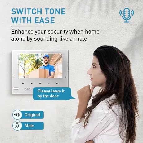 Video Intercom System VL-SV74SX Up to 3 Extension Monitors, Picture Recording,E-Lock Release Support, 7-inch Wide Colour LCD with Touch Sensor