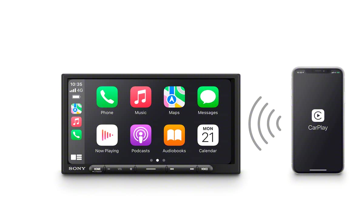 'Sony XAV-AX4000 7'' 2-DIN Multimedia Receiver with Wireless Car Play/Android Auto, Maestro Ready, SiriusXM Ready, Bluetooth'