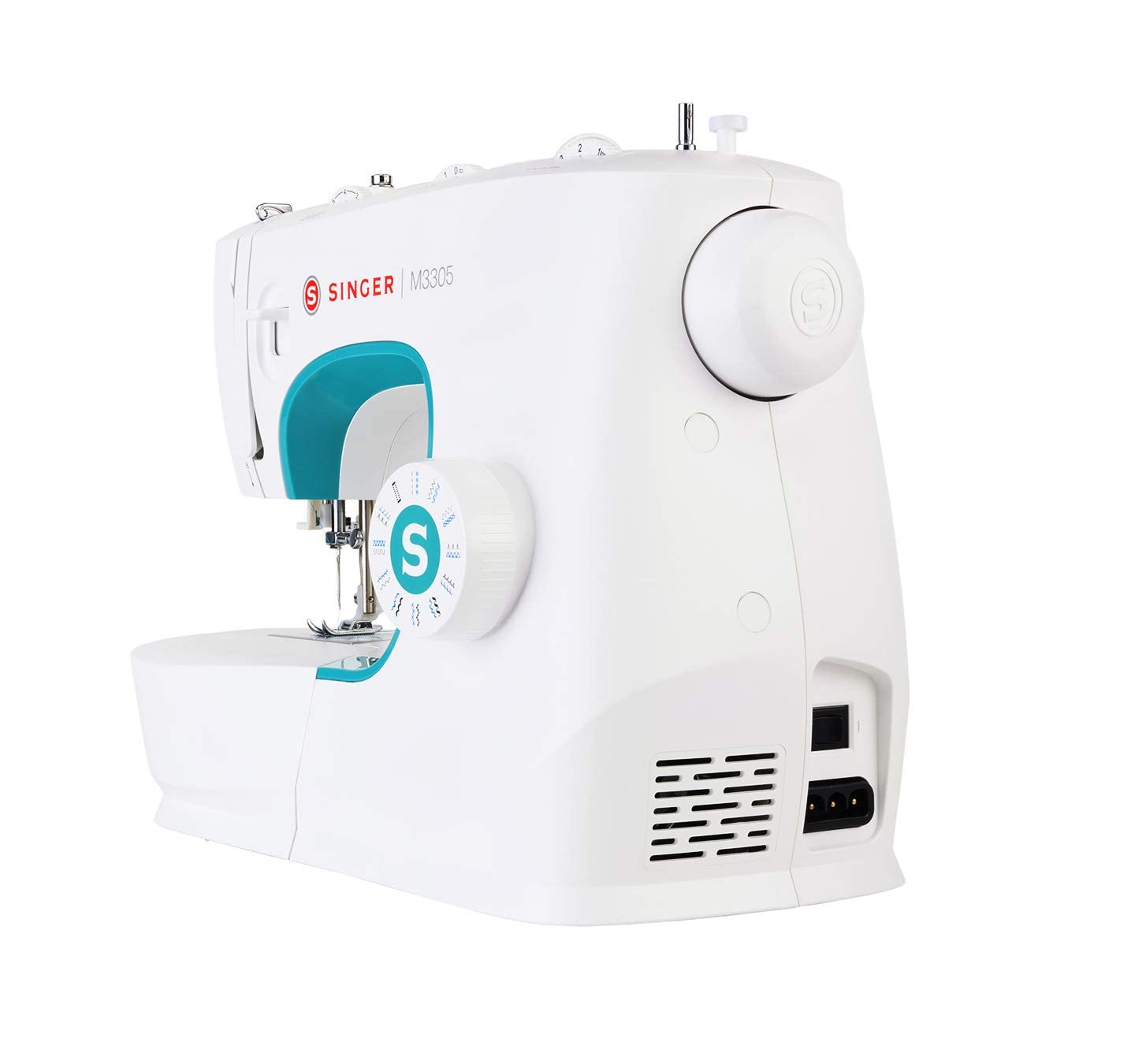Singer M3305 Motorised Automatic Zig-Zag Electric Sewing Machine 23 Stiches, White