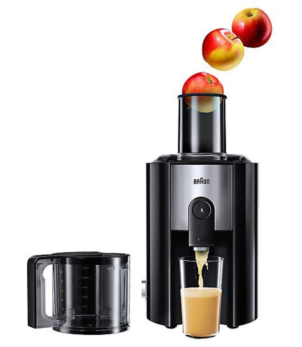 Braun J500 Multiquick 5 Spin Juice Extractor, Black (International Warranty)