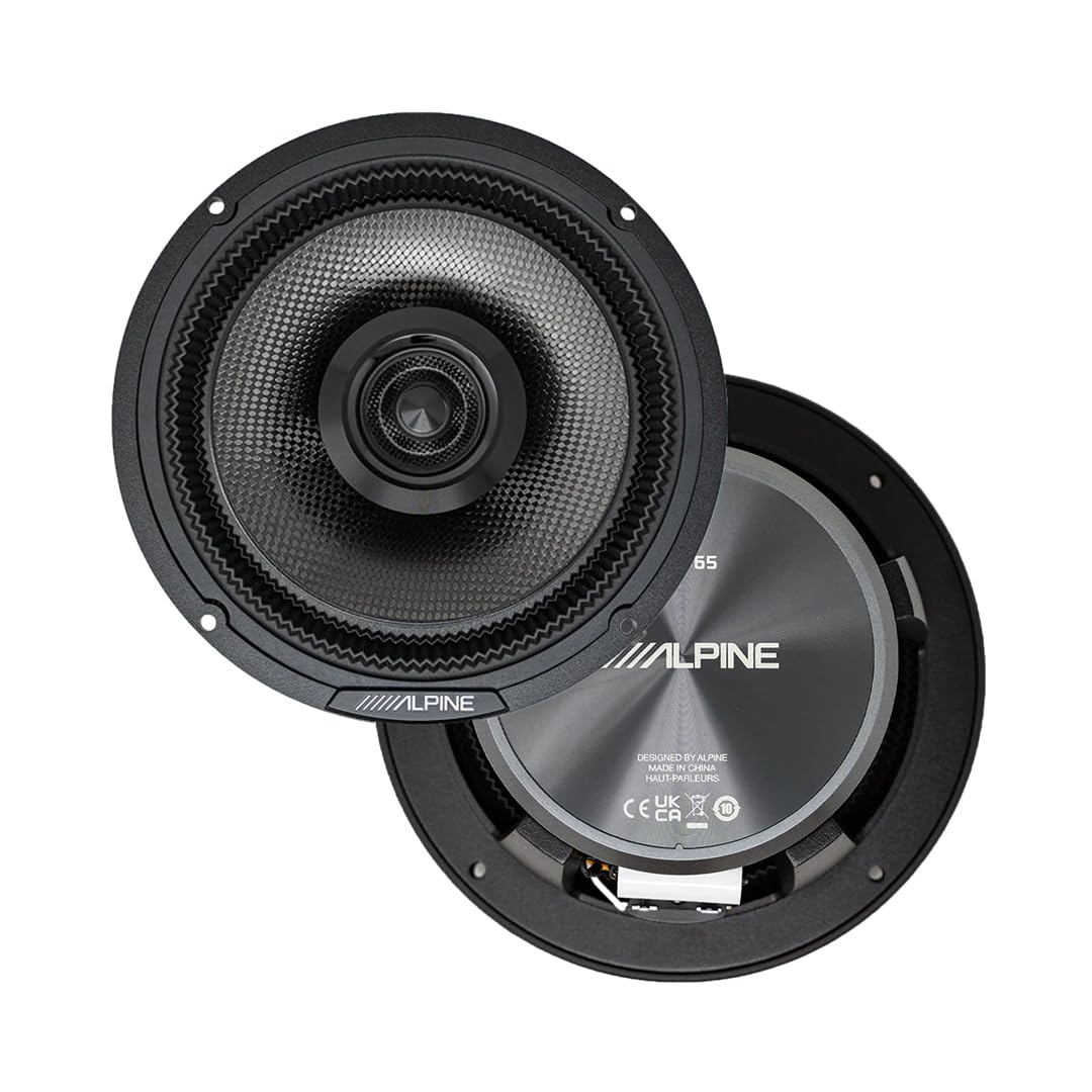 Alpine HDZ-65 Status Hi-Res 6.5” Coaxial Speaker Set, Pair