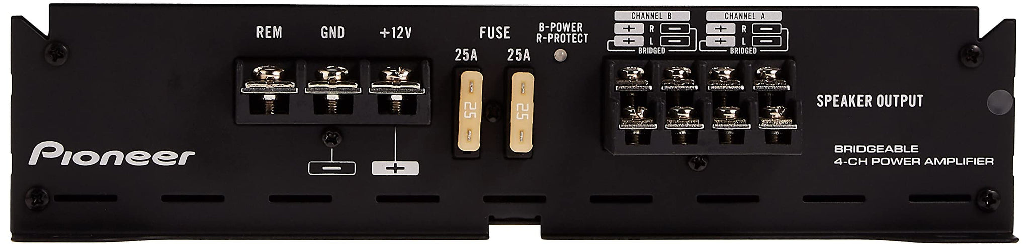 Pioneer Car Amplifier GM-E7002,Number of Channels 2/1 Max Wattage(4 ohms) 125Wx2/500Wx1(Bridge) Rated Power(4 ohms <=1% THD+N) 70Wx2