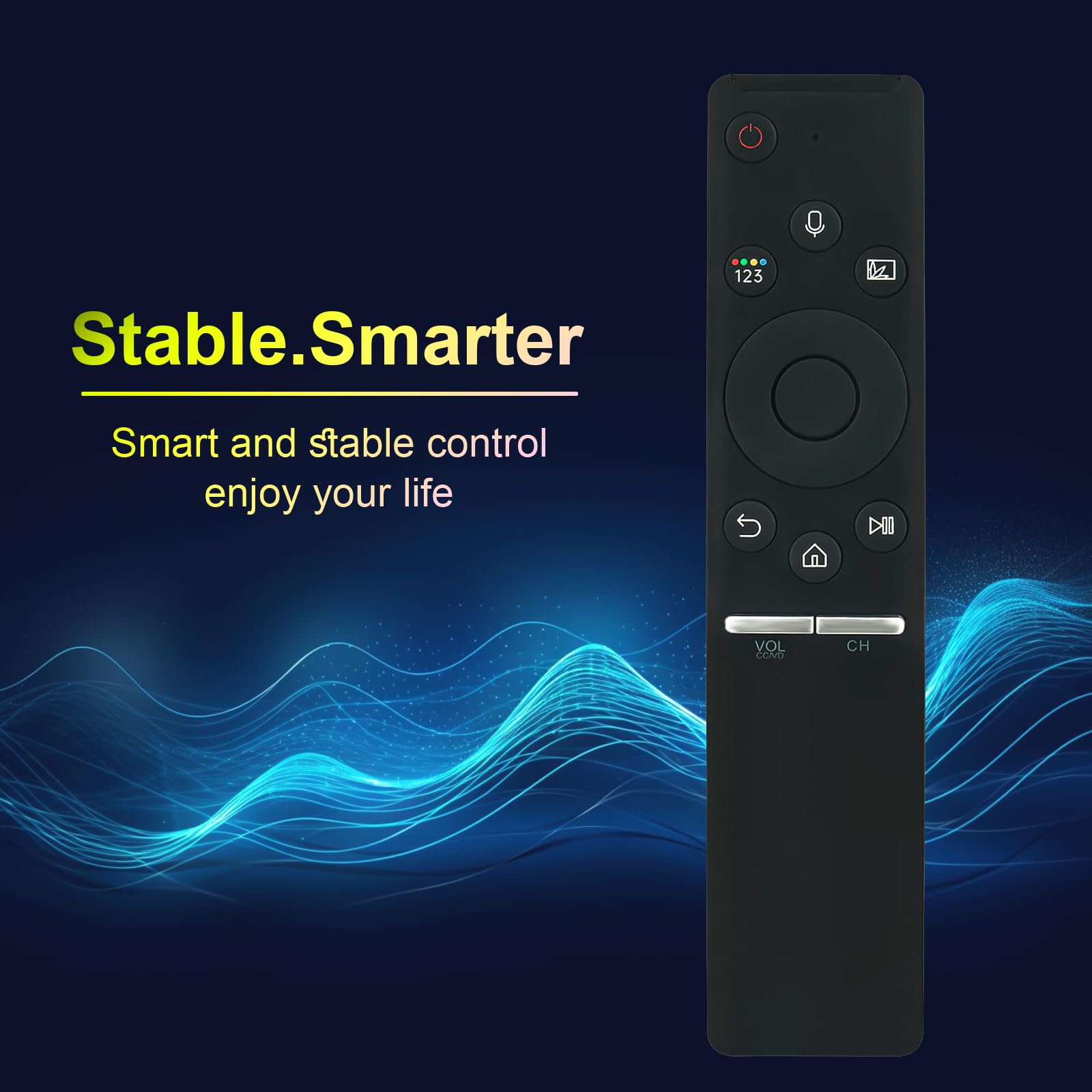 BN59-01298H BN59-01300H Replaced Remote Compatible with Samsung Q65F Q6FN 4K Smart QLED TV QN49Q65FNF QN49Q6FNAF QN49Q6FNAV QN55Q65FNF QN55Q6FNAF QN55Q6FNAV QN55Q75CNF QN55Q75FNF QN55Q7CNAF QN55Q7FNAF