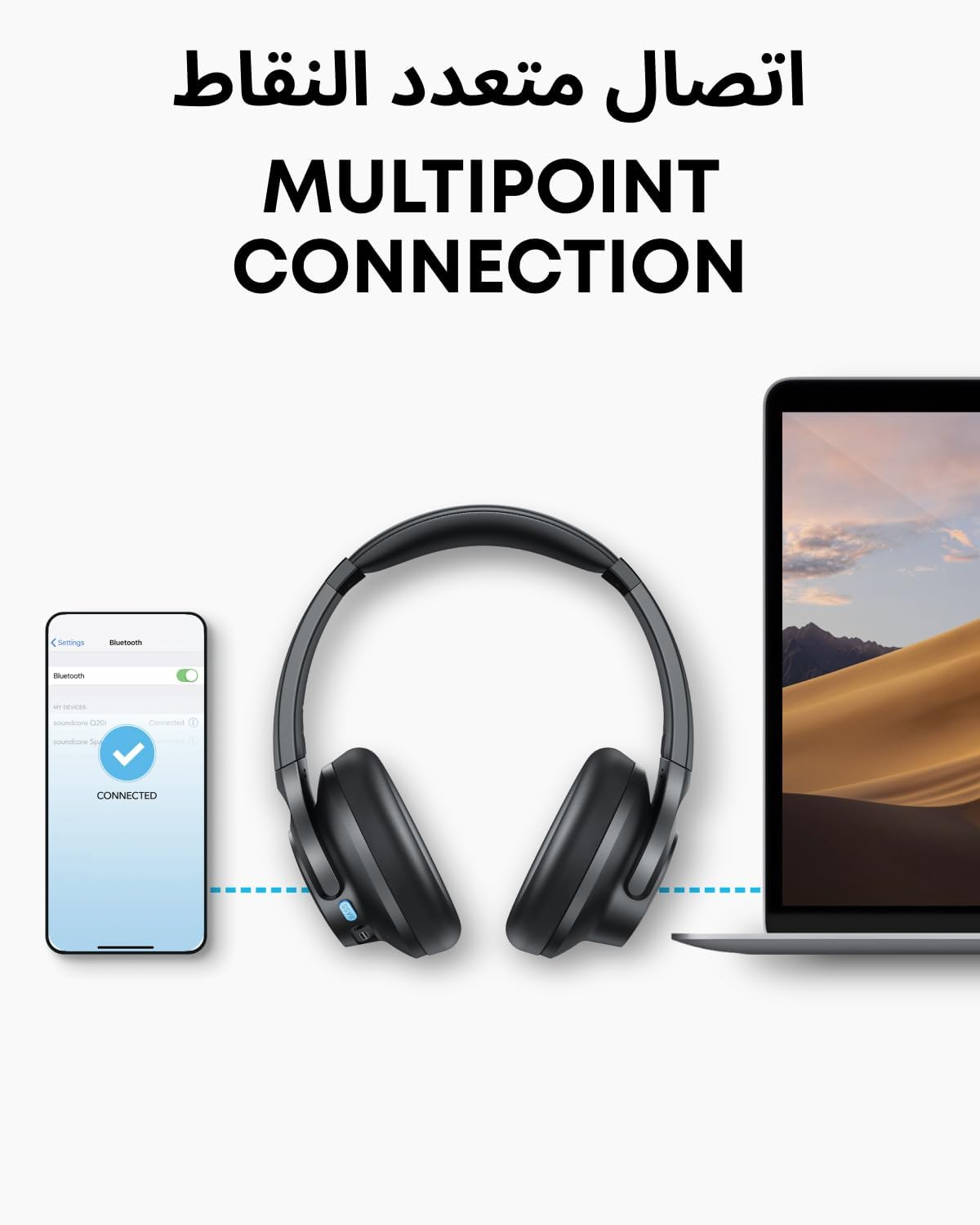 soundcore by Anker Q11i Over-Ear Headphones, 60H Playtime, Deep Bass
