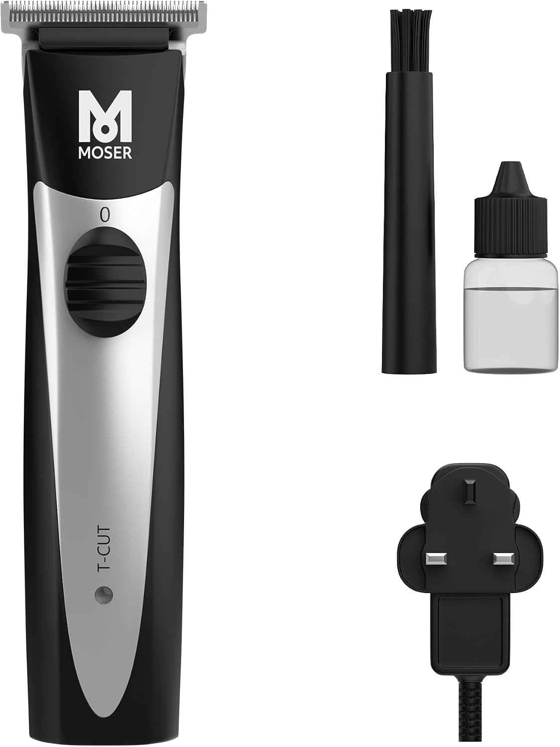 Moser T-Cut Professional Cordless Trimmer – 40mm T-Blade, Made in Germany, 60-Min Runtime | UAE