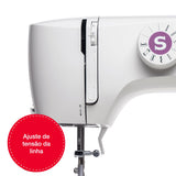 Singer M1605 Domestic Sewing Machine, 6 Built-in Stitches, Easy Stitch Selection, with Front loading Bobbin & Adjustable Thread Tension Dial