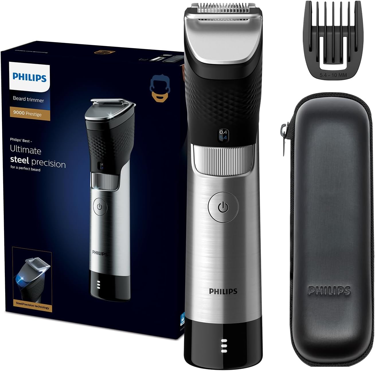Philips Beard Trimmer BT9810 |120min Cordless, Waterproof, Travel Case