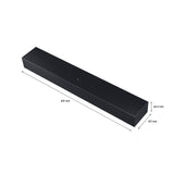 Samsung B-series Soundbar, C400, 2 ch, Subwoofer, Built-in Woofer, One Remote Control, Bluetooth TV Connection, Surround Sound Expansion, HW-C400/ZN (2023 - UAE Version)