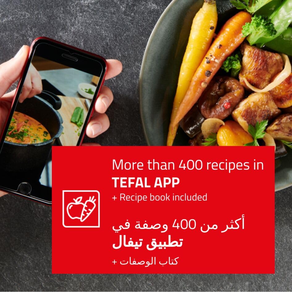 TEFAL Pressure Cooker| Clipso Minut Easy 6L|Express Cooking|Vitamins Preserved|One-Handed Opening/Closing|Made in France|Safe|Full Compatibility With All Stovetops|2 Years Warranty|P4620768