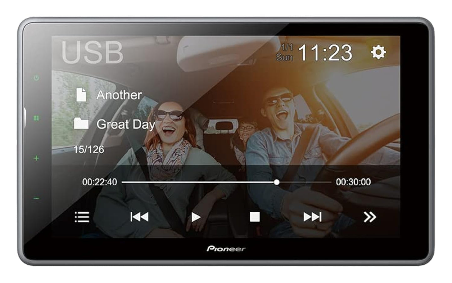 Pioneer DMH-AF555BT 9" Capacitive Touch Screen & Seamless Smartphone Mirroring with WebLink Cast