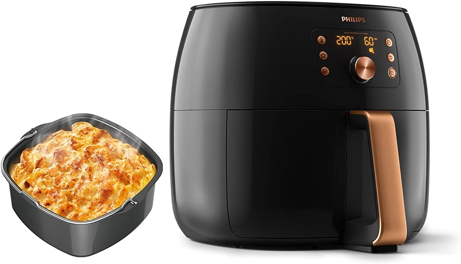 Philips XXL Airfryer - 2225W, 7.3L, 1.4KGs, Smart Sensing Technology, Rapid Air Technology,