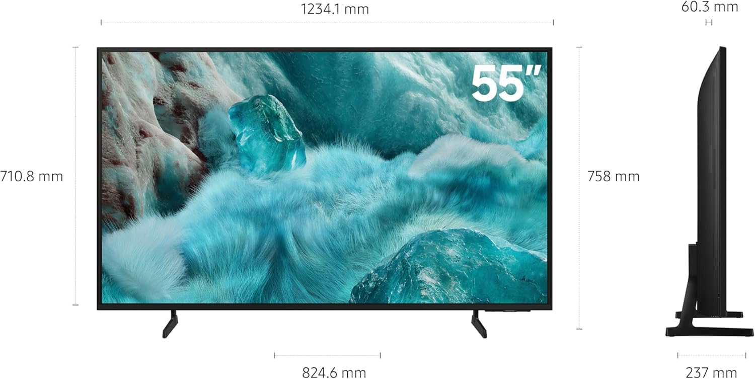 Samsung 55 Inch QLED TV, Q7F, 4K, Q4 AI Processor, 100% Color Volume with Quantum Dot, Samsung Knox Security, Endless Free Content, Samsung Vision AI Smart TV, (2025 - International Version)