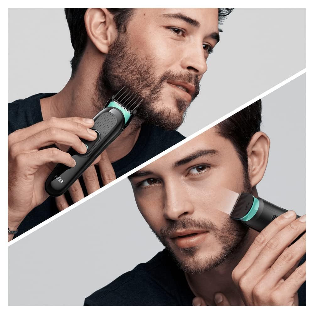 Braun 7-in-1 All-in-one Trimmer, Beard Trimmer for Men, Hair Clipper and Face Trimmer with Lifetime Sharp Blades and 5 Attachments