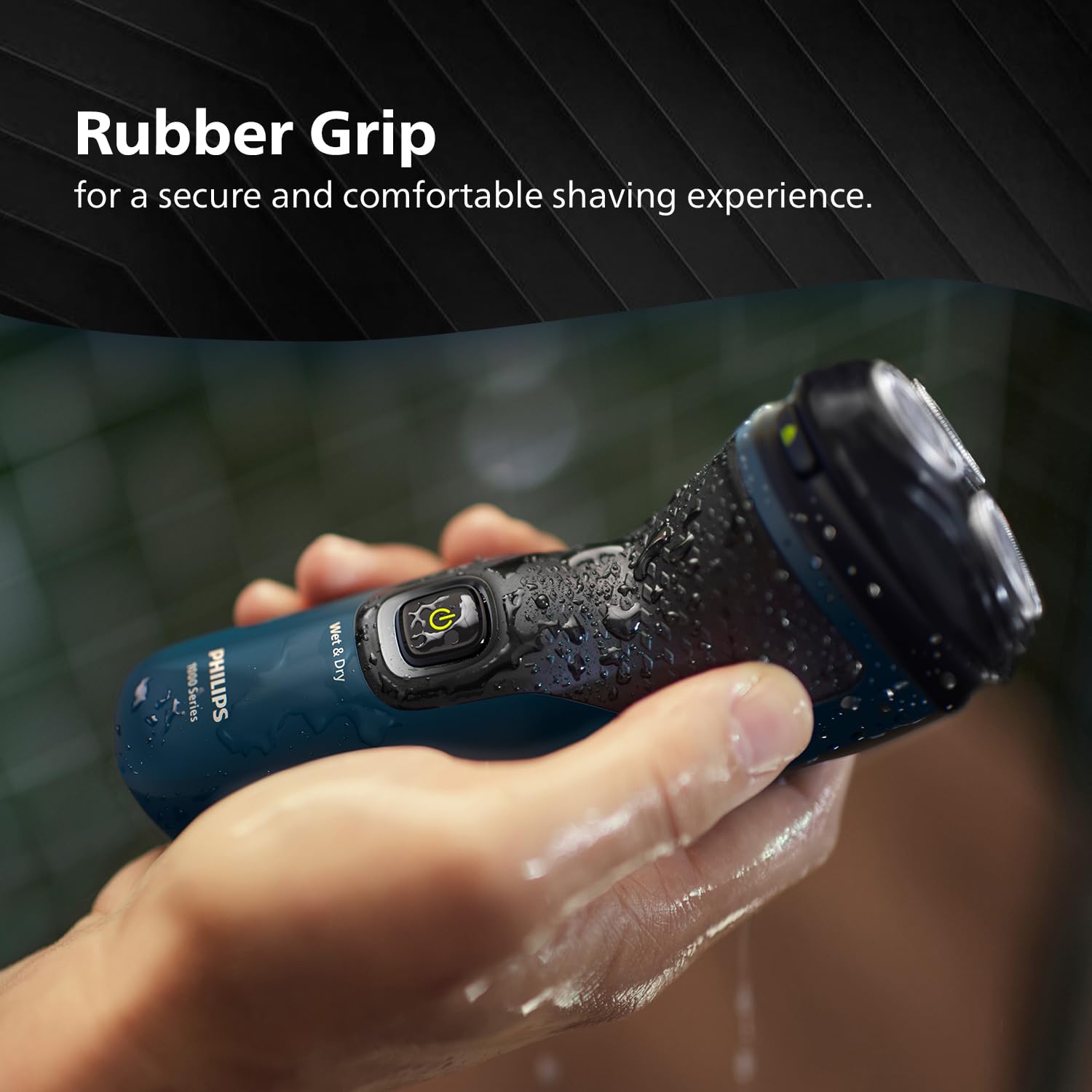 Philips Men's Electric Shaver, Wet and Dry Shaving, 3D Floating Heads, 27 Self-Sharpening Blades, Cordless, Waterproof S1151/03 (New Model)