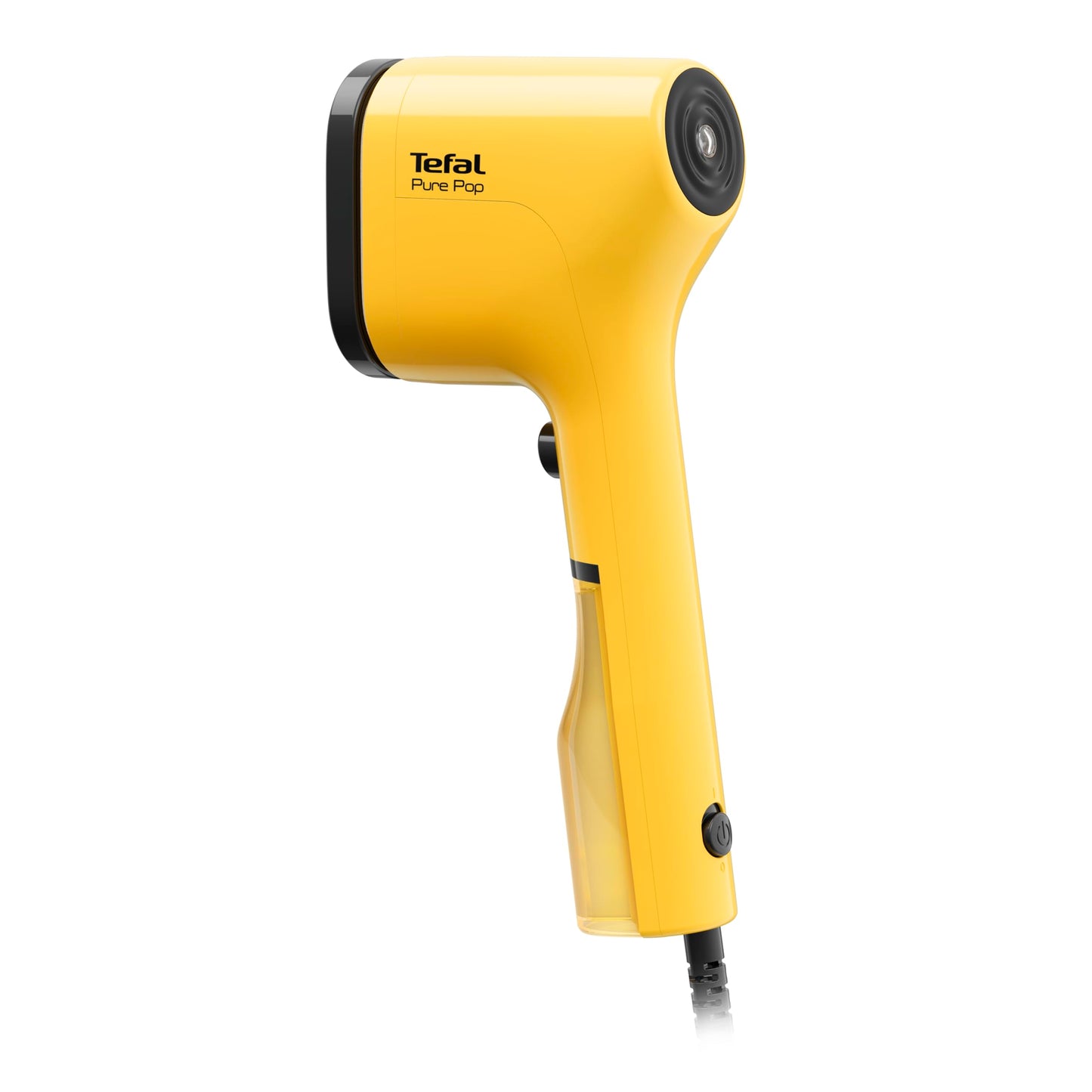 Tefal, Pure Pop Handheld Garment Steamer Sunshine Yellow, 1300W of Power 20g/min, DT2026, Garment Care, Reversible Lint Pad, Travel Bag Included, Fast Heat Up