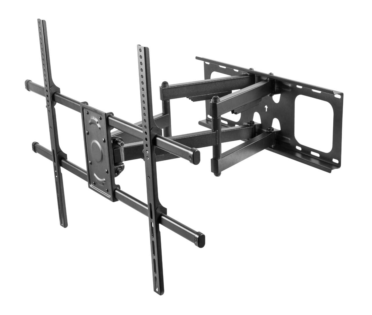 LONG Black TV Wall Mounts TV Bracket For 50-80 Inch TVs, Full Motion TV Wall Mount With Swivel And Extend 18.5Inch, Max VESA 600x400mm And 132 LBS