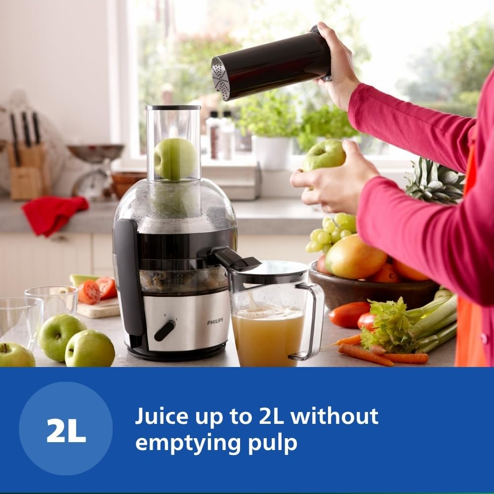 PHILIPS Viva Collection 2L Juicer (Black/Silver)