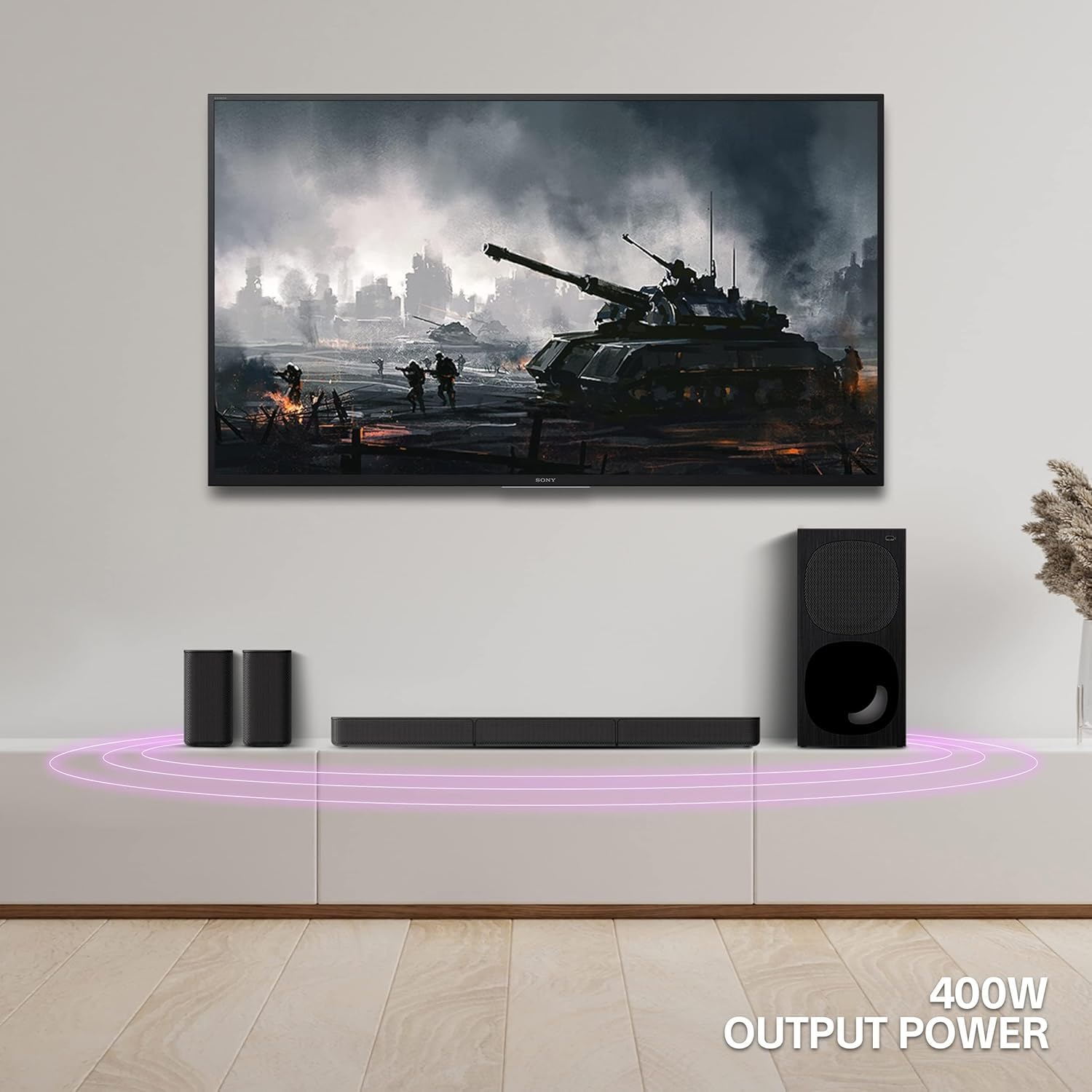 Sony HT-S20R - 5.1ch Soundbar with wired subwoofer and rear speakers, Bluetooth, USB, HDMI, black