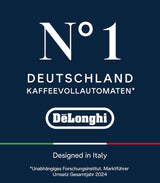 De'Longhi Coffee Machine DINAMICA PLUS Automatic Machine Coffee Machine, Automatic Milk Frother Hot Cream, Espresso and Cappuccino, Color Display, ECAM380.95.TB