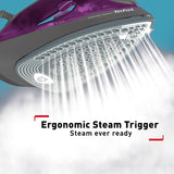 TEFAL Steam Iron | Express Steam Iron Steamer | 2600 W | 270 ml | Anti-scale | Purple | Ceramic Soleplate | 2 Years Warranty | FV2843M0