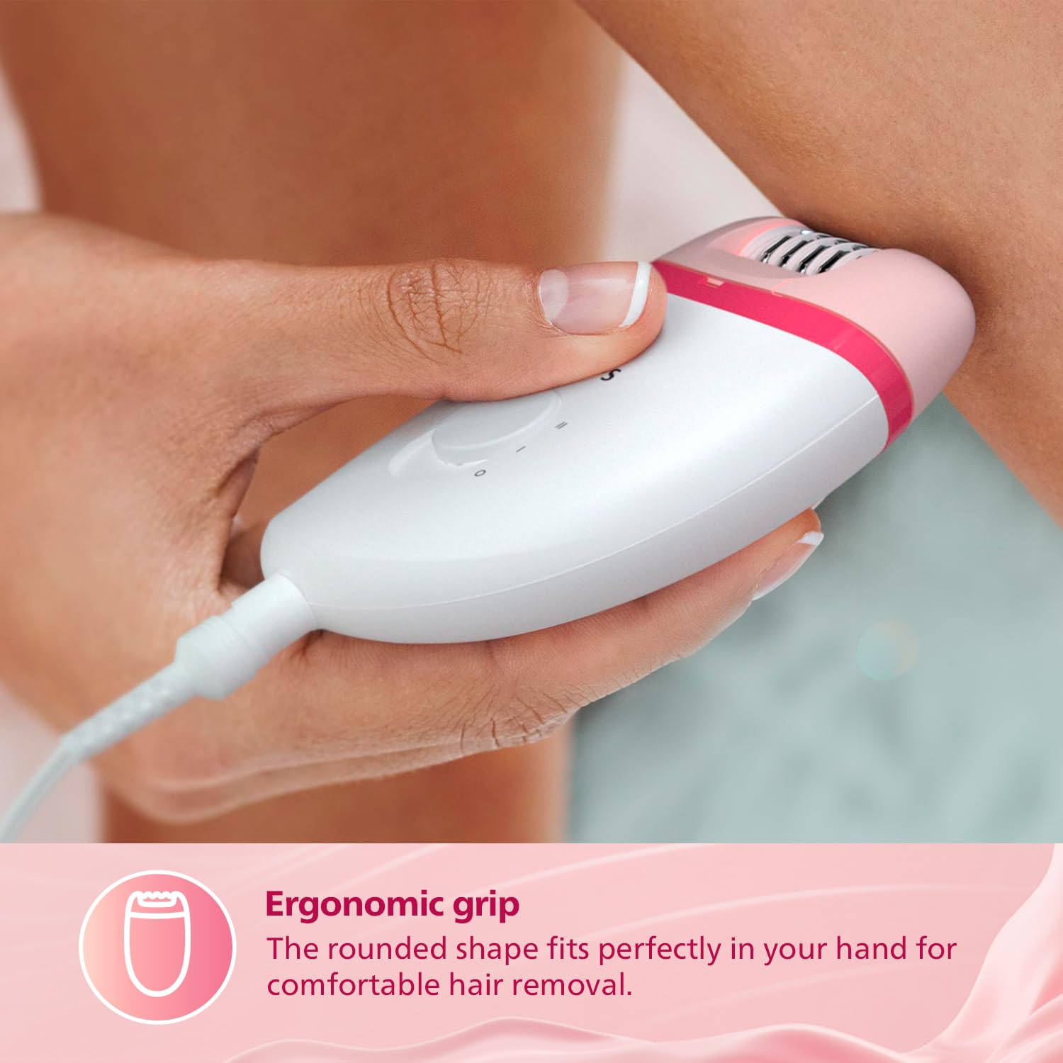 Philips BRE235/00 Satinelle Essential Corded Compact Epilator for Women