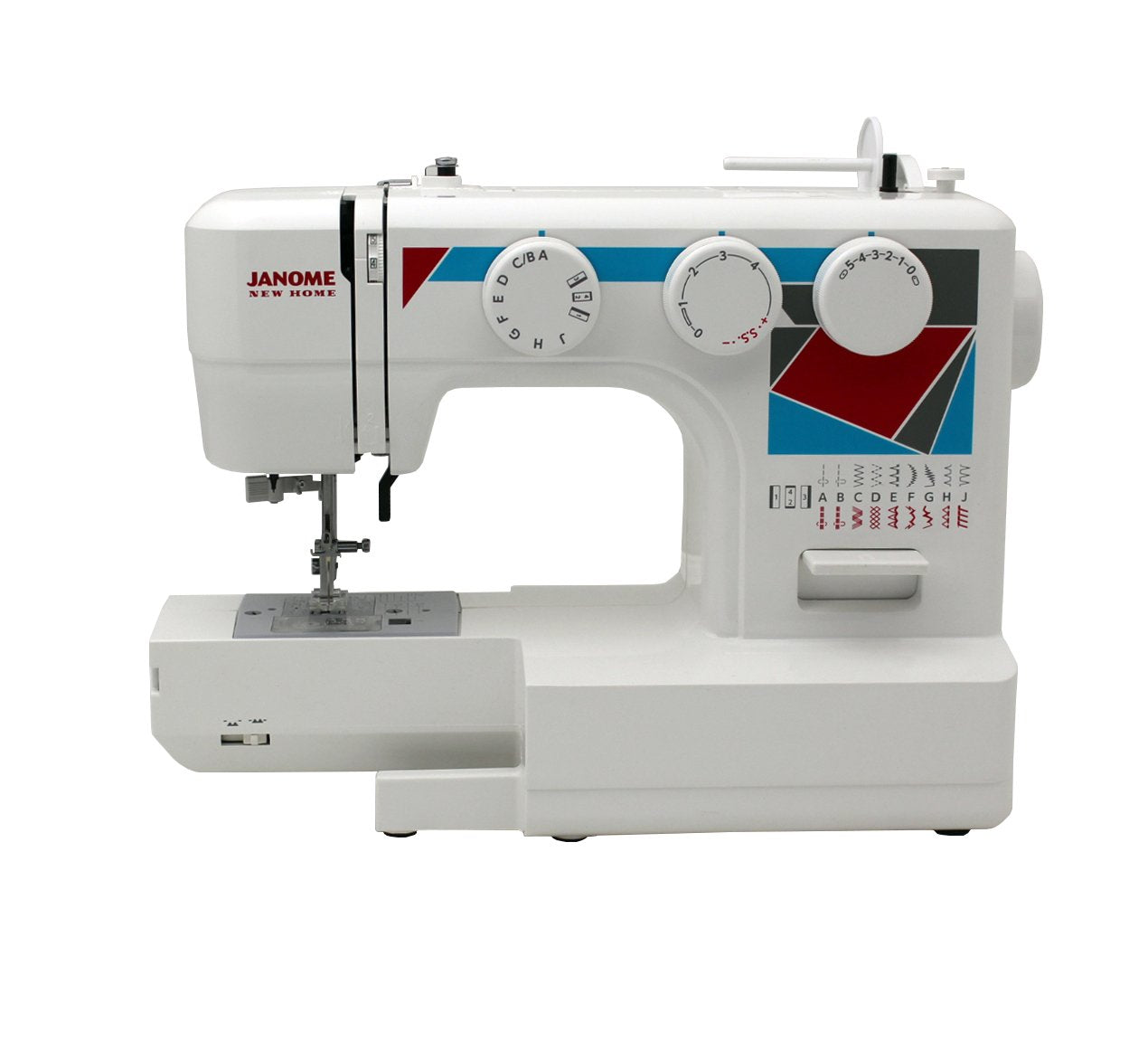 Janome MOD-11 Easy-to-Use Sewing Machine with 11 Stitches, and 5-Piece Feed Dogs