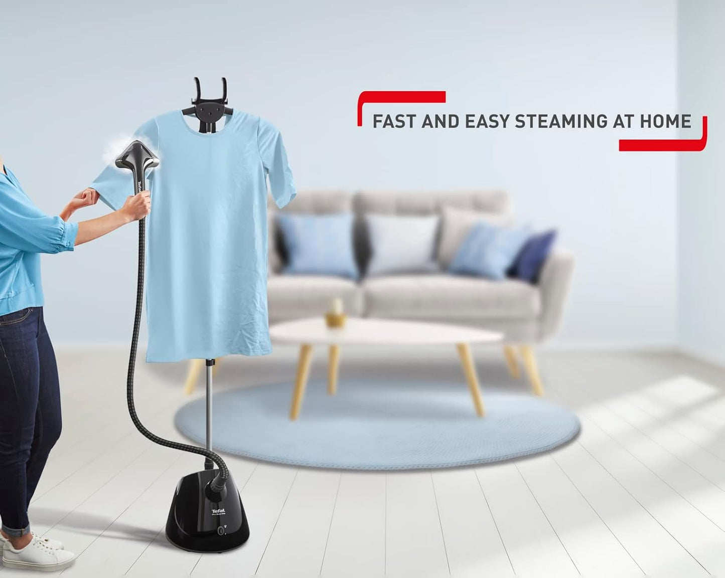 TEFAL Garment Steamer | IXEO + All-in-One Full-Size Iron Steamer|QT1510GO