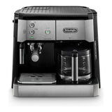 De Longhi Dual Function Coffee Machine Espresso And Drip Coffee Milk Frother BCO421.S (Silver)
