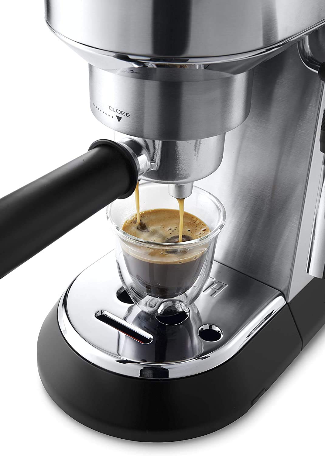 De'Longhi EC685 Dedica Style Pump Espresso Machine with Grinder (M, Silver)