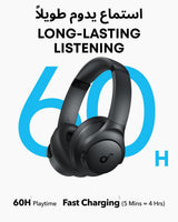 soundcore by Anker Q11i Over-Ear Headphones, 60H Playtime, Deep Bass