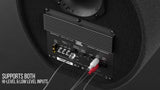 JBL BassPro Tube 12 Inch 30 cm Subwoofer Auto Active, Tube Bass Box with 450 W Max Class D Amplifier, Powerful Bass Amplification Complete Solution, Patented Deep Bass Slipstream Port, Remote Control