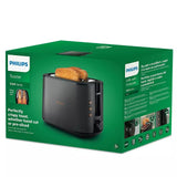 Philips 5000 Series Toaster - 950W, Auto Shut-off, Reheat Mode, Bun Warming Rack, Black & Copper - HD2650/31