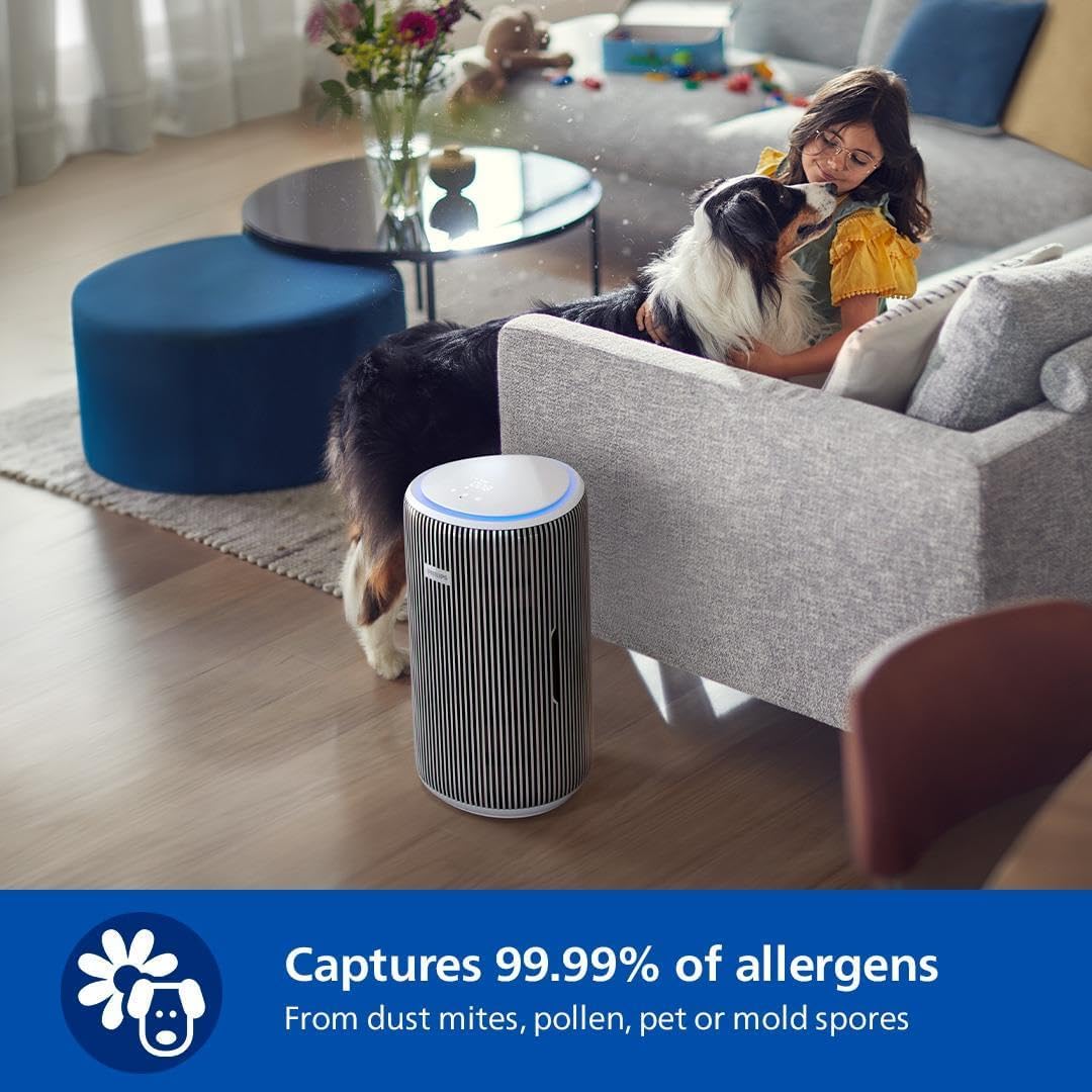 Philips Air Purifier, For Rooms Up To 135m², 520m³/h CADR, Sleep Mode