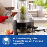PHILIPS Viva Collection 2L Juicer (Black/Silver)