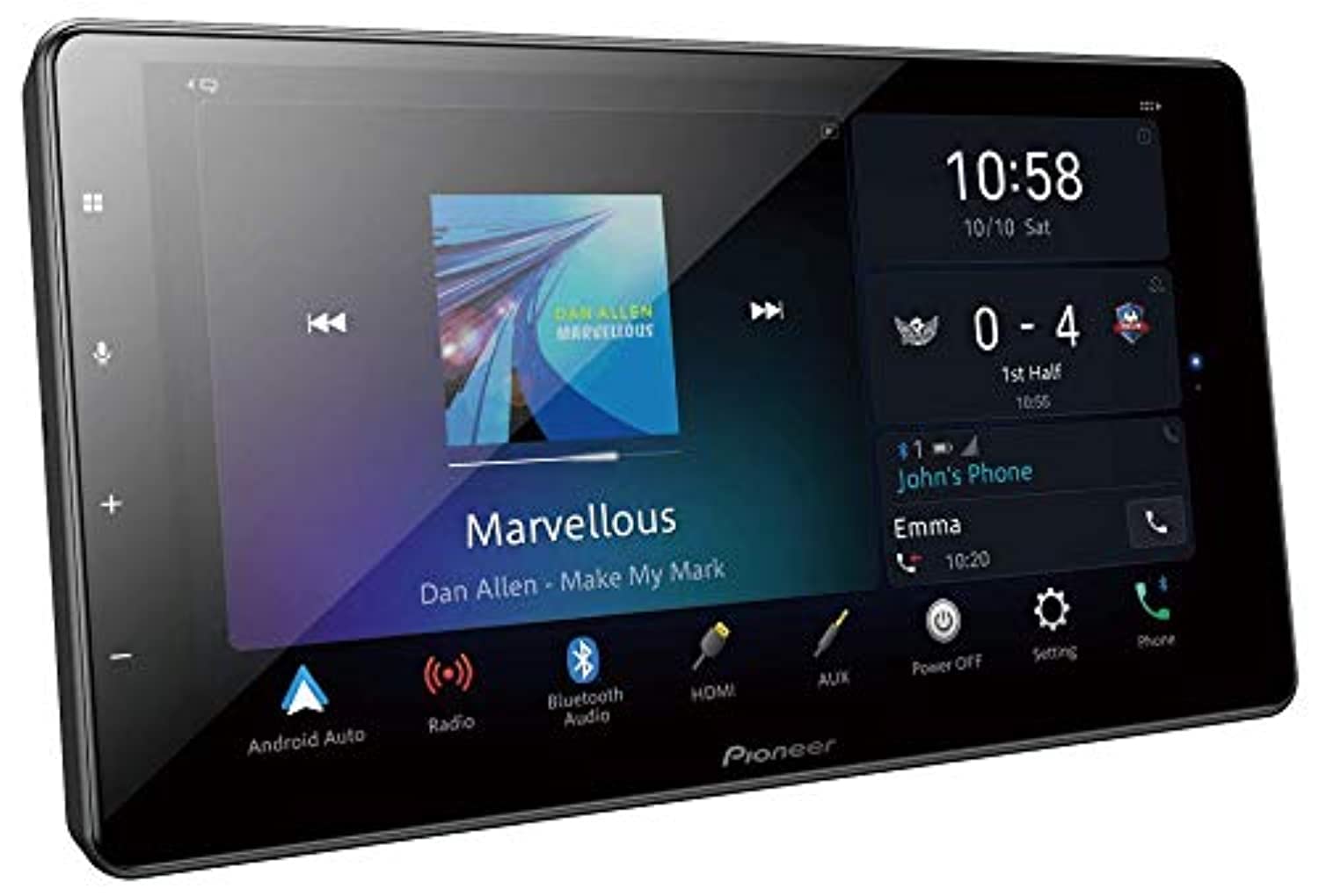 Pioneer DMH-ZS9350BT 9" Modular Hi-Res Audio AV Receiver with Wireless Apple CarPlay and Android Auto