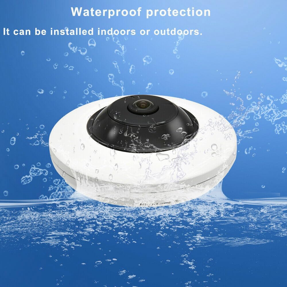 DS-2CD2955G0-ISU(1.05mm) 5MP IR WDR POE Network Fisheye Dome Camera, Audio and Alarm Inputs and Outputs, RJ45 Connection