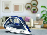 Tefal Ultraglide Anti-Calc Plus Steam Iron, 270 ml, 2800 Watts, Blue/Silver, Plastic/Durilium Airglide, FV5820G0