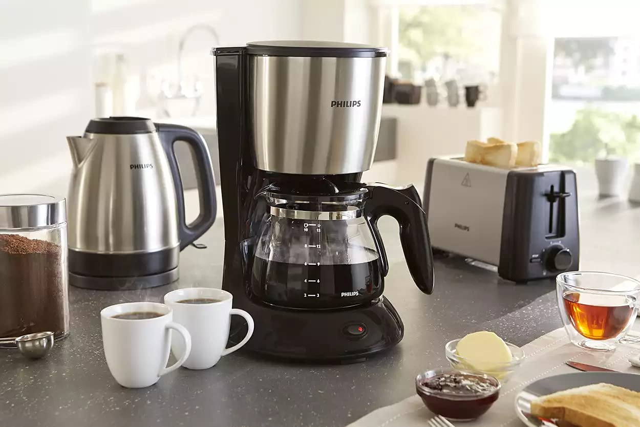 PHILIPS Daily Collection.Hd7462 20.Coffee Maker Semi Auto, Black Min 1 year manufacturer warranty