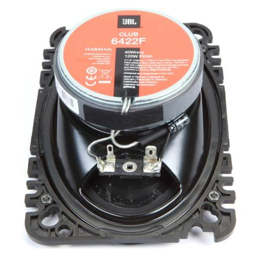 Speaker 2 x Club 6422F CLUB6422F 2-Way Coaxial s 4 x 6 10 x 15 cm 40 Watts Rms 120 Watts Max 3 Ohm 92 DB Black