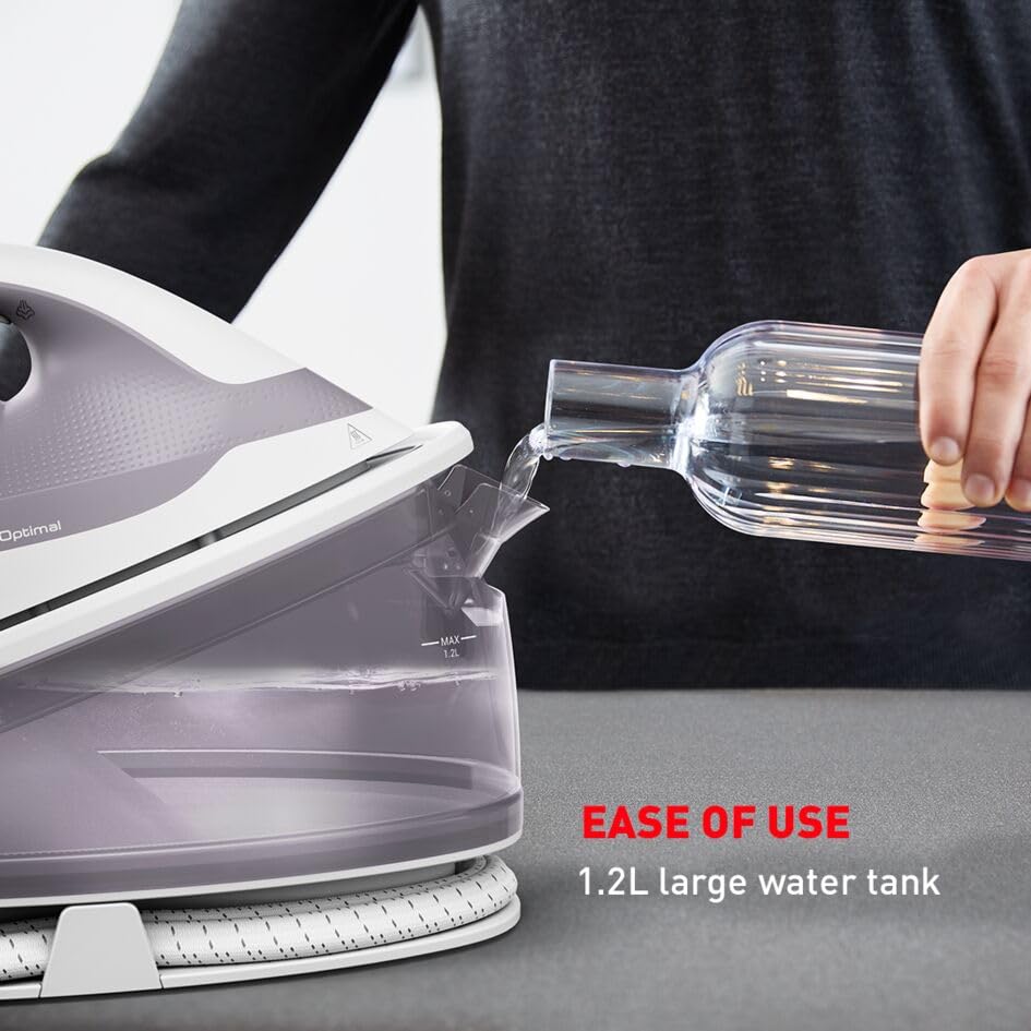 TEFAL Steam Generator Iron | Express Optimal Steam Station |2200W |5.3bars,250g/min,110g/min |ceramic soleplate | 2 Years Warranty | SV4111M0